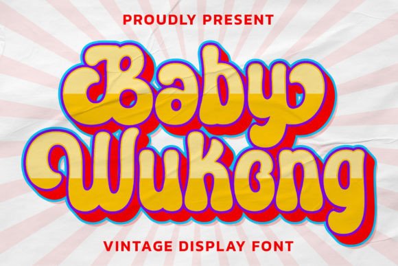 Baby Wukong: A Vintage Display Font