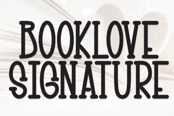 Booklove Signature Font