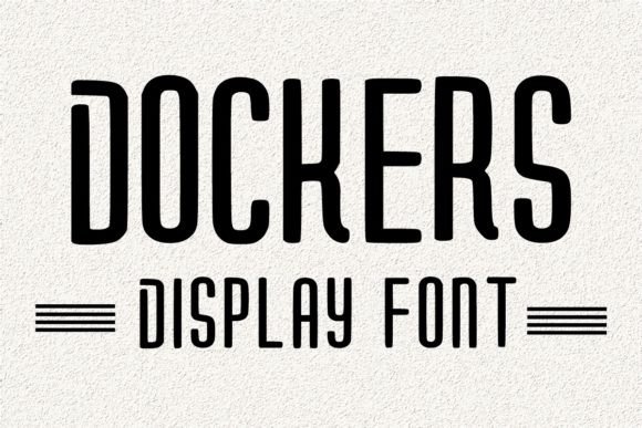 Dockers Font: The Friendly Display Typeface for Small Business Branding