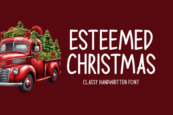 Elevate Editorial Design with the Esteemed Christmas Typeface