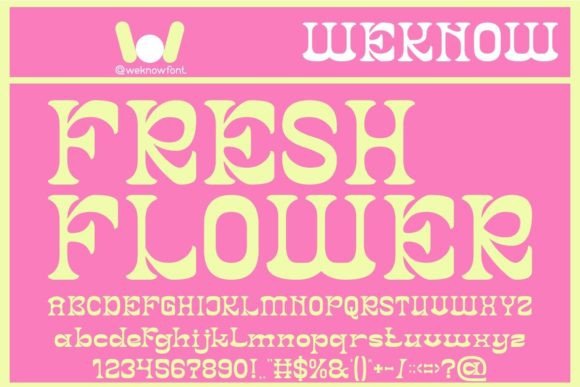 Fresh Flower: A Retro Serif Font for Makers