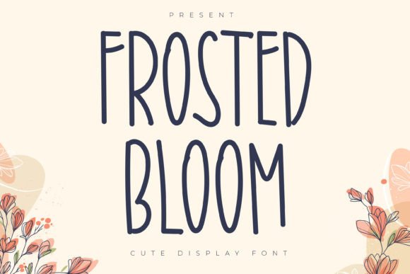 Frosted Bloom Font for Creative Brands