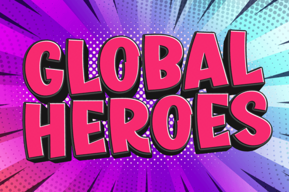 Global Heroes Font for Web Design
