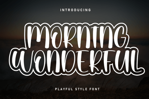 Morning Wonderful Font for Web Design