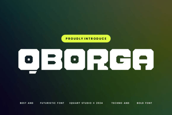 Qborga Font Review: A Futuristic Typeface for Makers