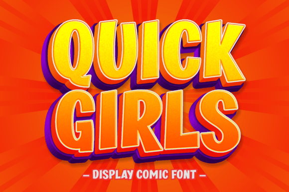 Quick Girls Font for Creative Brands