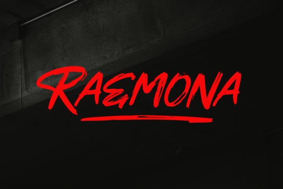 Raemona: The Bold Brush Typeface for Modern Branding