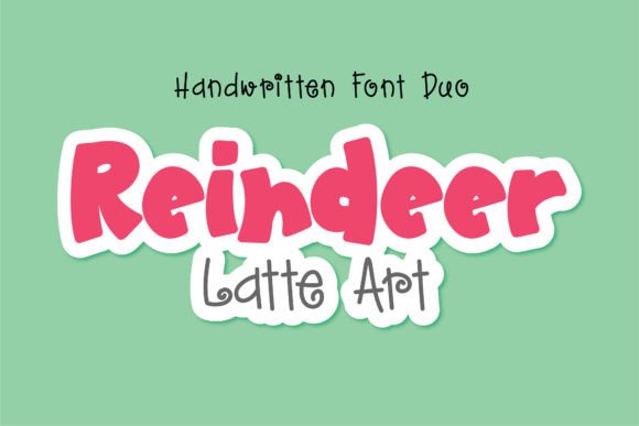 Reindeer Latte Art Font