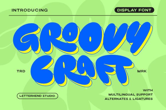 Revive Retro Vibes with the Groovy Craft Display Font