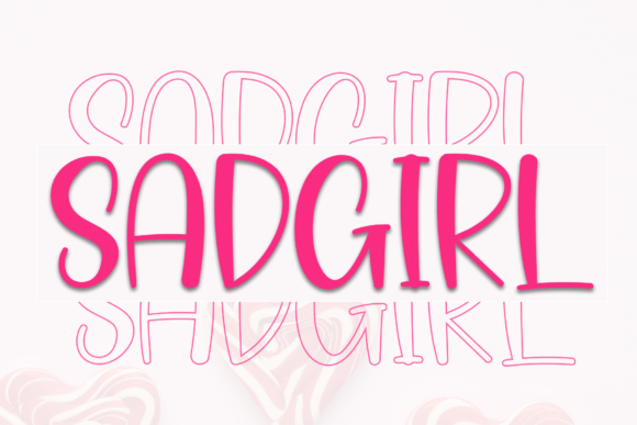 Sadgirl Font: Playful Display for Digital Campaigns