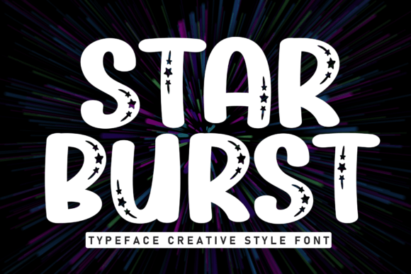 Star Burst Font for Bold Web Design