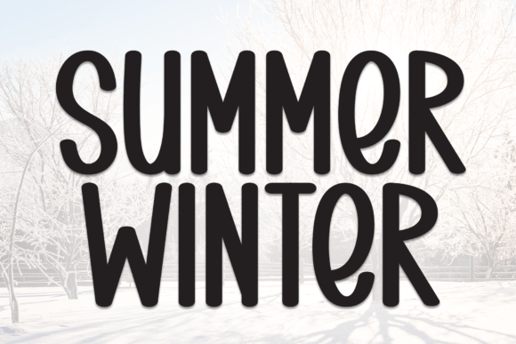 Summer Winter: The Bold Display Font for Makers