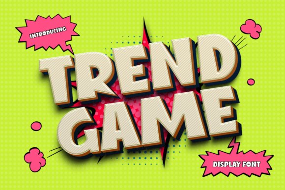 Trend Game Font for Bold Visuals