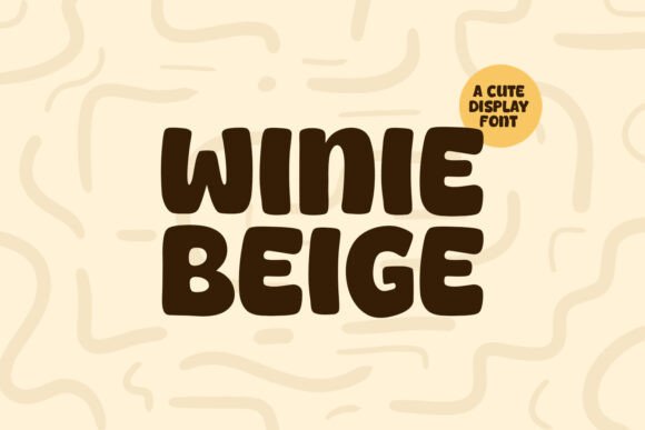 Winie Beige Font for Stylish Design