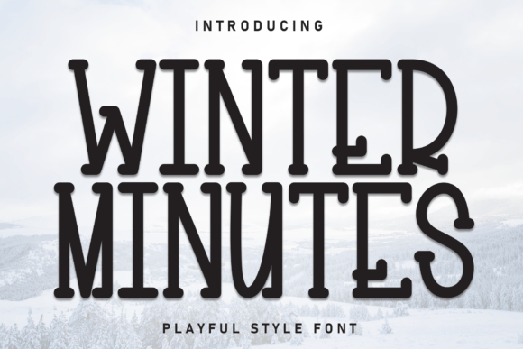 Winter Minutes: A Playful Handwritten Font for Makers