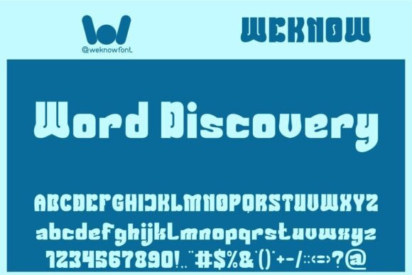 Word Discovery Font Review