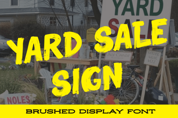 Yard Sale Sign Font for Bold Campaigns